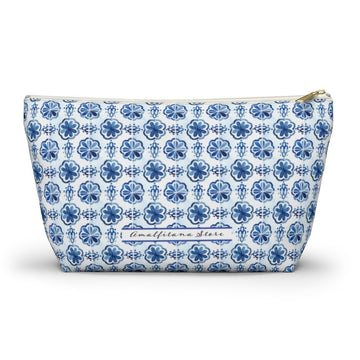 Amalfi Coast Ceramic Tiles Accessory Pouch w T-bottom - AMALFITANA STORE